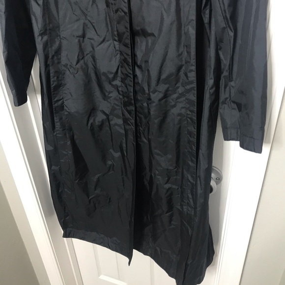 Weather Wise Black Button Down Trench Coat - Picture 4 of 8